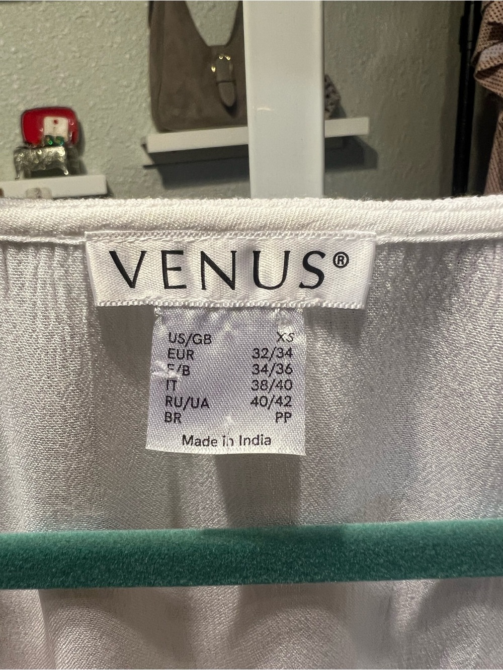 VENUS White Embroidered V-Neck Tunic with Orange Tassel & Pink Trim - Picture 2 of 5
